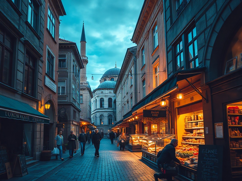 Saraybosna Başçarşı'da tarihi Osmanlı çarşısı