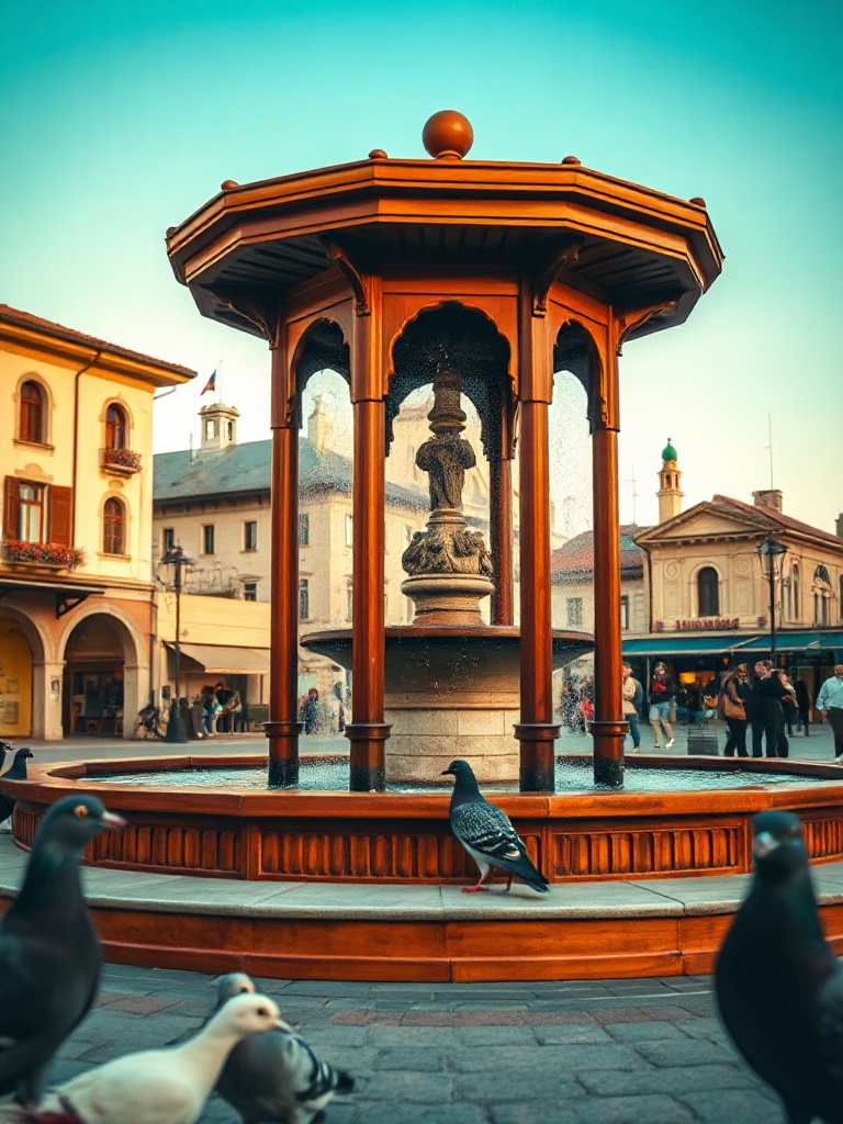 Saraybosna Başçarşı meydanı ve Sebilj çeşmesi
